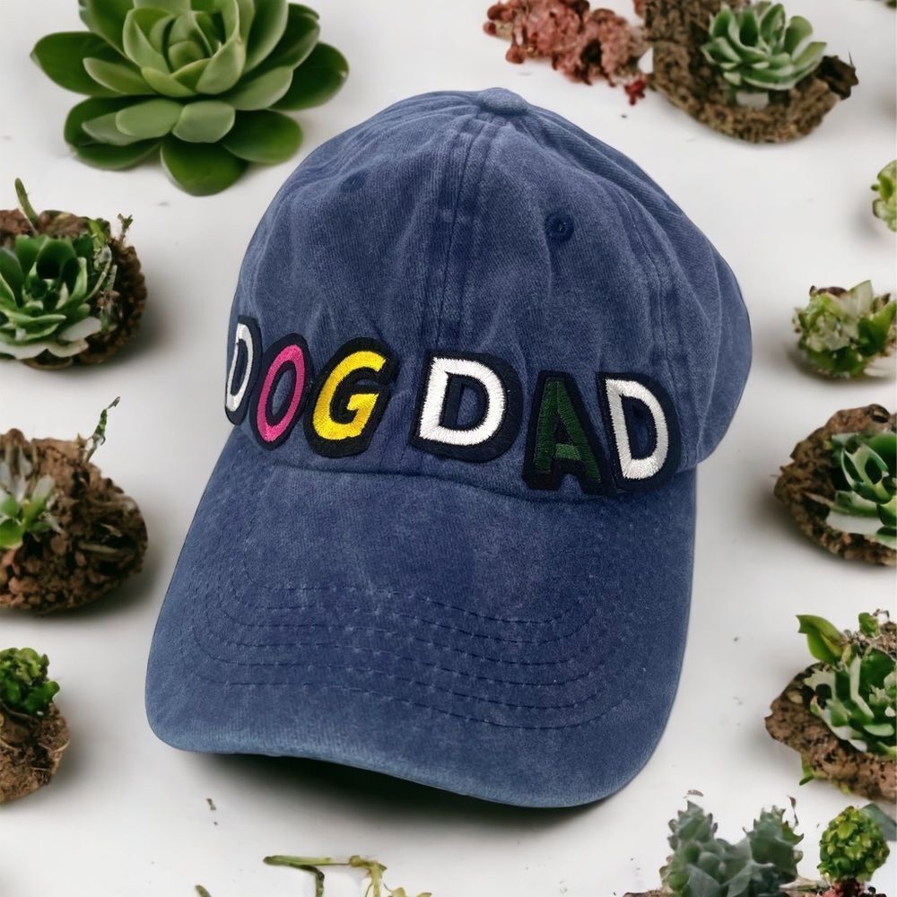 NWT Wool + Pepper Co. DOG DAD Varsity Letter Patched Unisex Hat